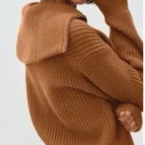 Everlane Chunky Knit Double Zip Sweater